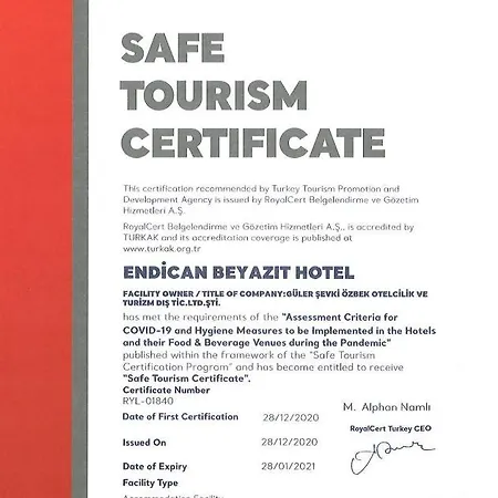 Hotel Endican Beyazit Provincia di Istanbul